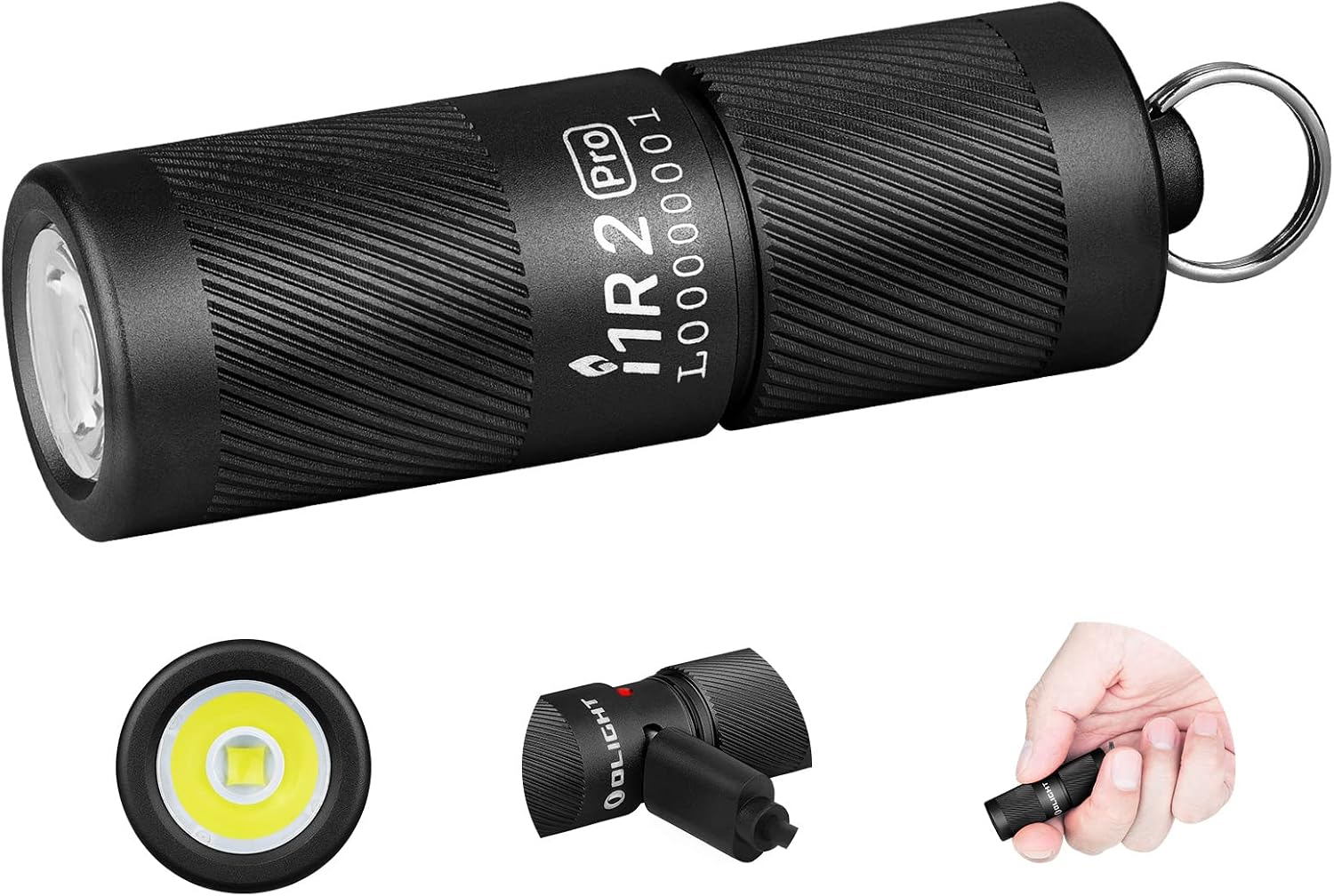 Thumbnail 6 de OLIGHT I1R II Pro EOS Mini LED Taschenlampe – Kompakte Schlüsselbundlampe mit 180 Lumen, USB-C Aufladung