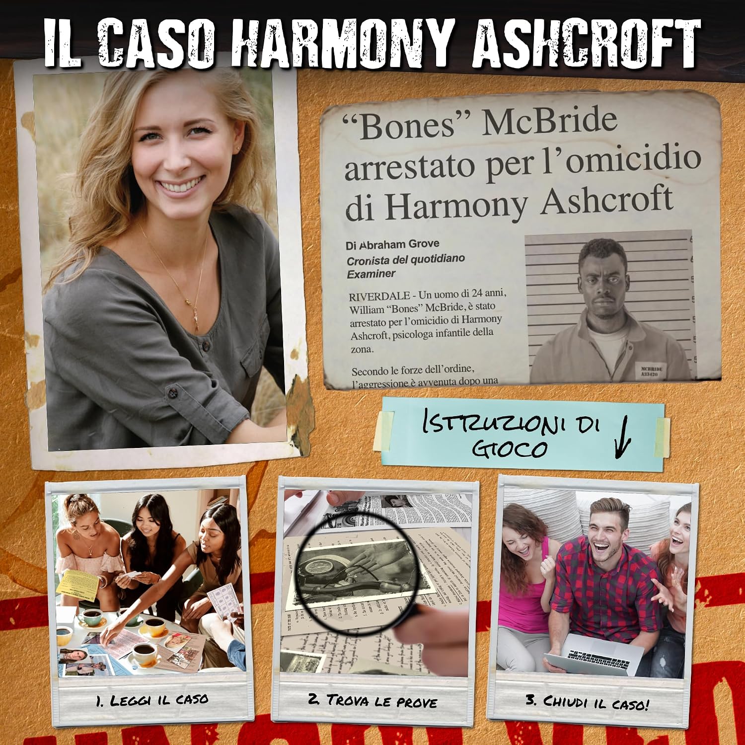 Detalle de Unsolved Case Files: Indagina su Harmony Ashcroft. Tre misteri da risolvere.