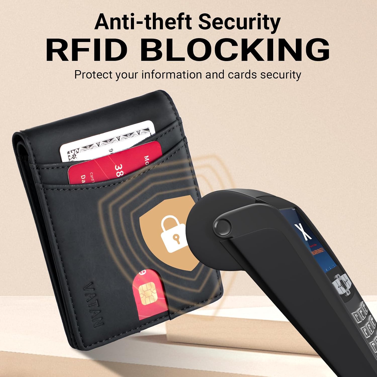 Thumbnail 4 de VATAN Vatan Wallet Slim RFID 4.5 x 3.3 in