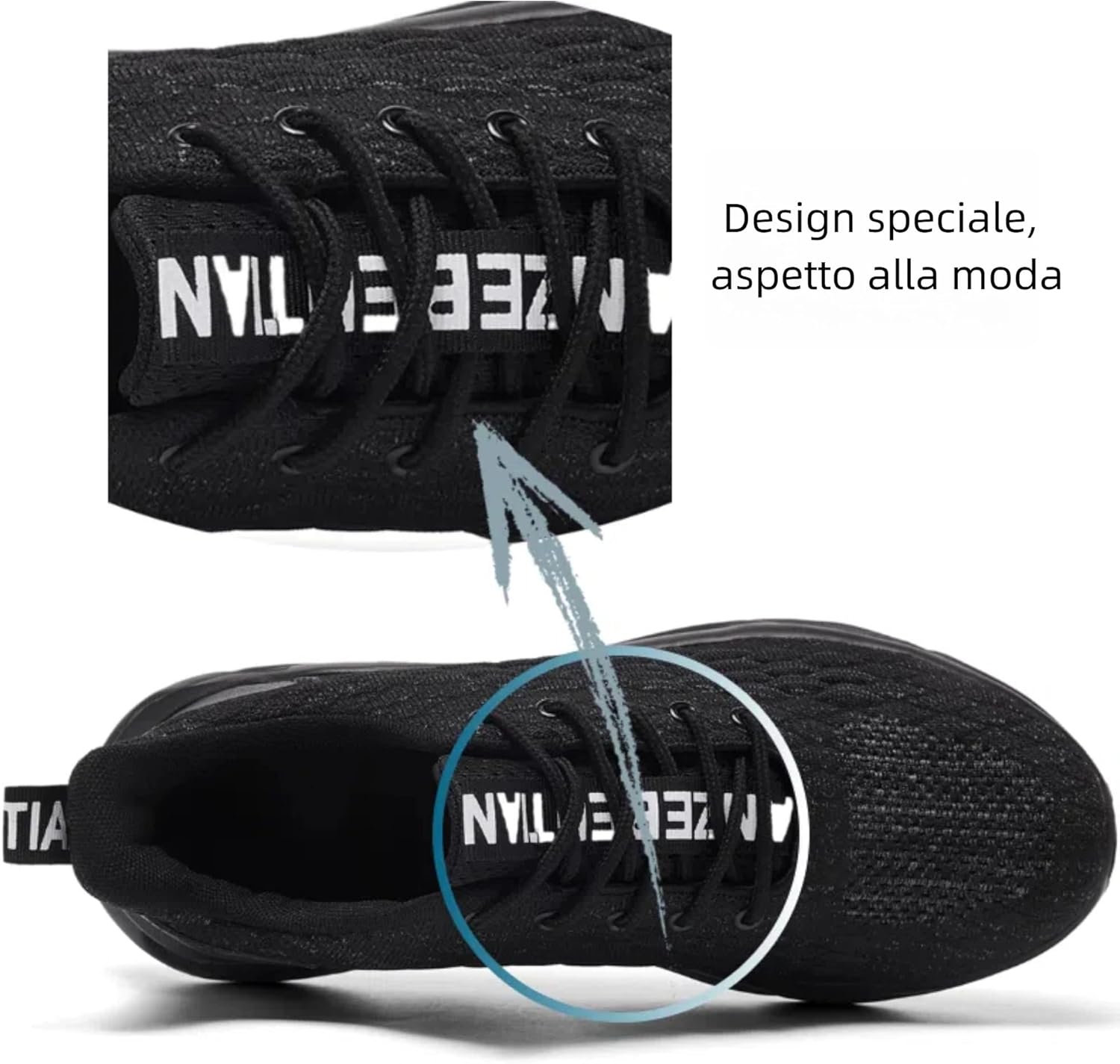 Thumbnail 5 de TIANZEBEN Herren Turnschuhe aus atmungsaktivem Mesh – leichte Sportschuhe für Fitness, Walken und Freizeit