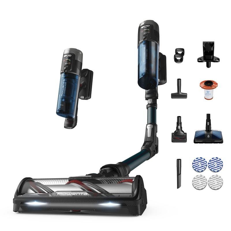 Detalle de Rowenta X-Force Flex 13.60, aspiradora sin cable 2 en 1 con fregado, 550 W