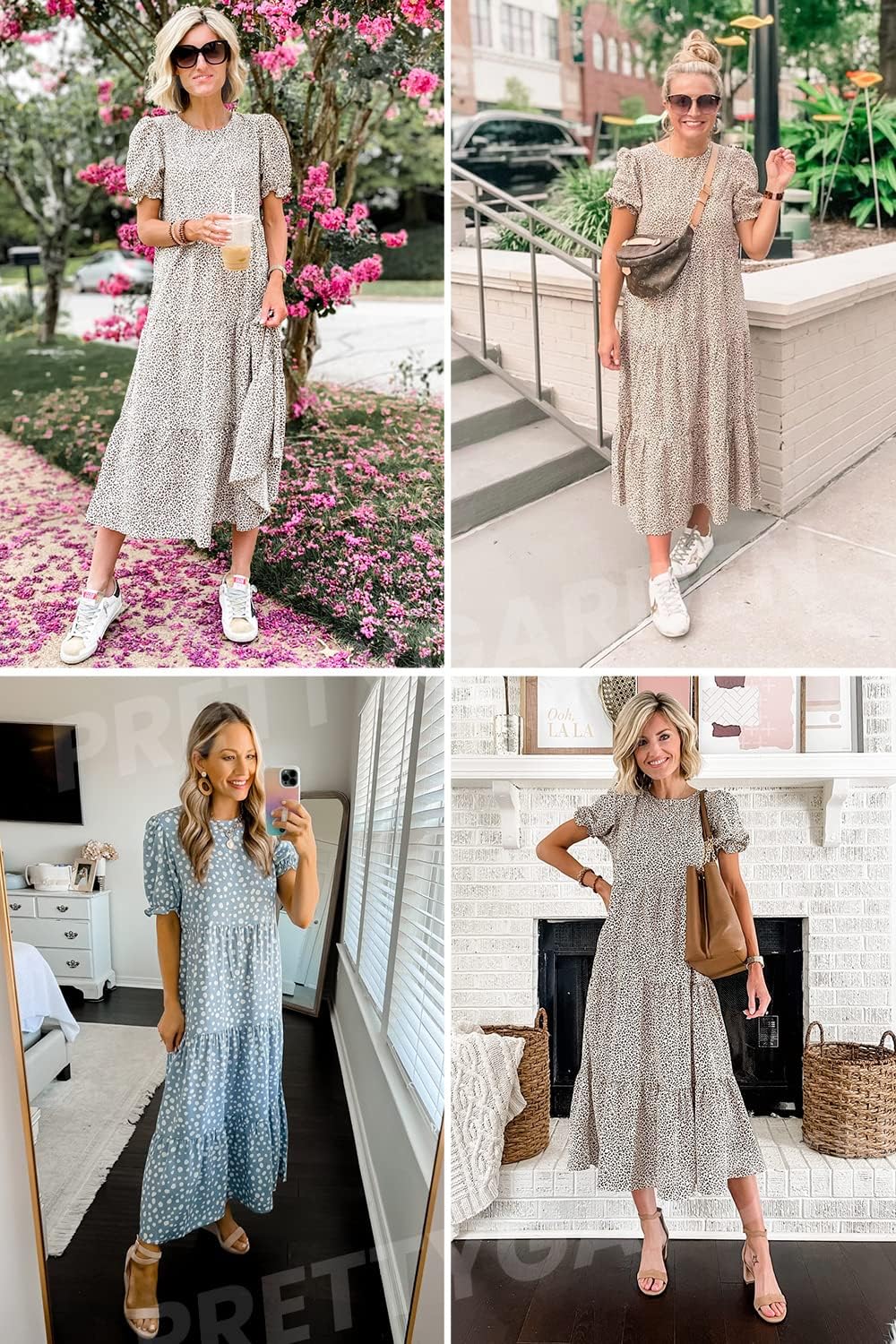 Thumbnail 5 de PRETTYGARDEN Summer Dress: Floral Boho Midi for Women, 2026 Collection