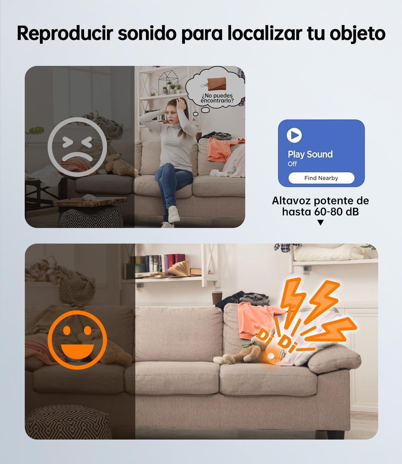 Thumbnail 5 de NOVOO Air Smart Tracker Tag Bluetooth per Apple & Google Find My, allarme 80 dB, batteria sostituibile (4 pz)