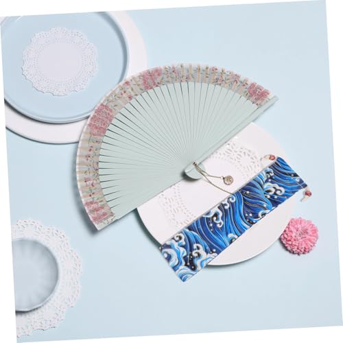 Detalle 2 de HOLIDYOYO Bolsa para Abanico Plegable De Mano Japonés Retro: estuche ligero y resistente con cordón
