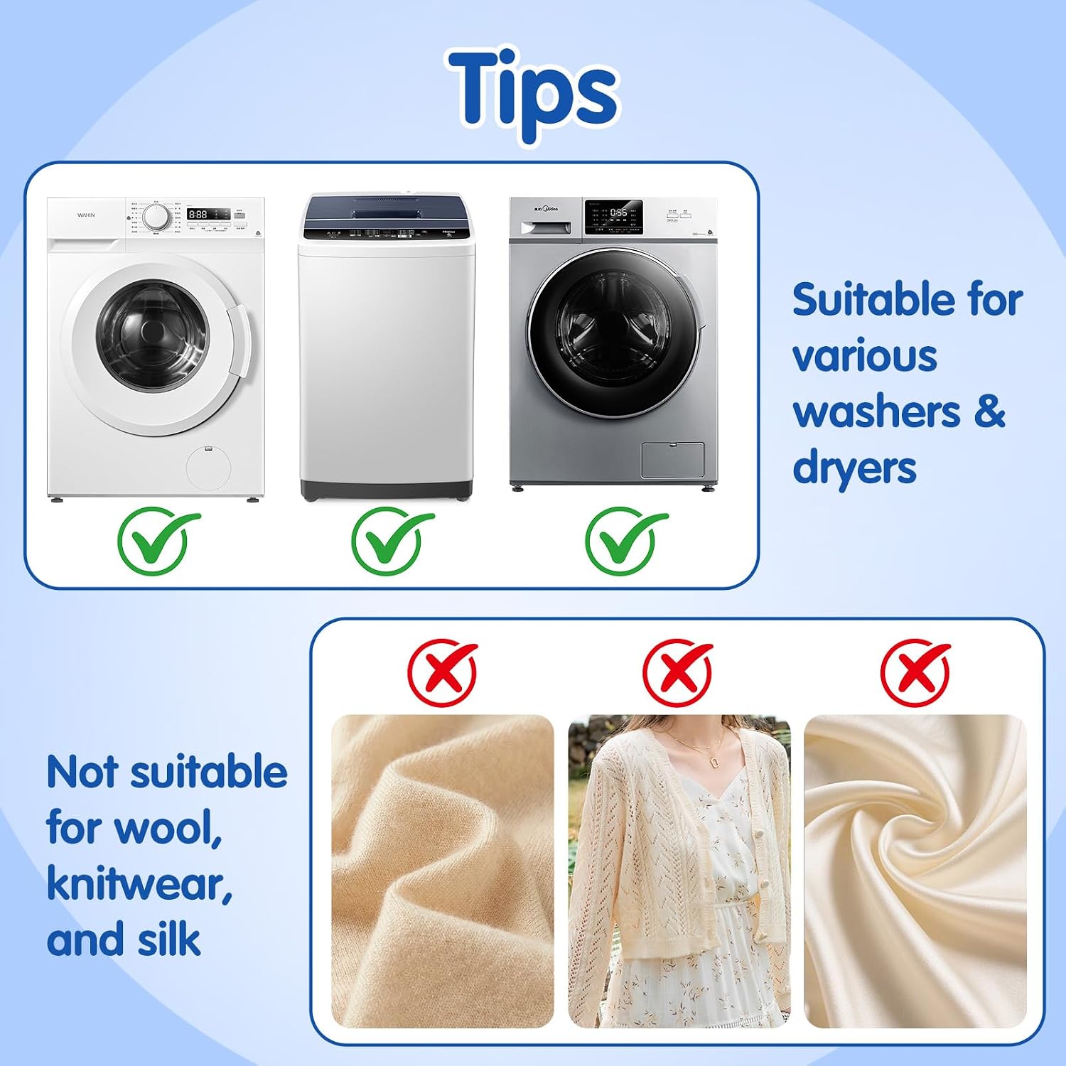 Thumbnail 6 de KfzBenl Pet Hair Remover Washing Machine, 10PCS — Gentle, Reusable Lint Catcher for Laundry