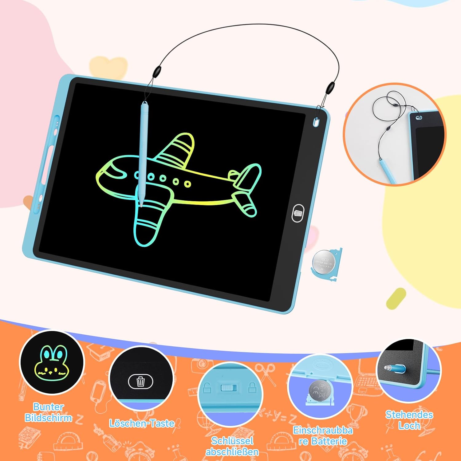 Thumbnail 1 de 2 Pack LCD Schreibtafel bunt 12 Zoll