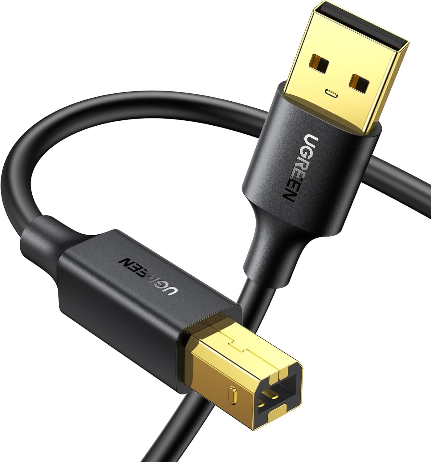 UGREEN USB 2.0 A Male to B Male Printer Cable 1.5m – Universal USB B Printer/Scanner Link