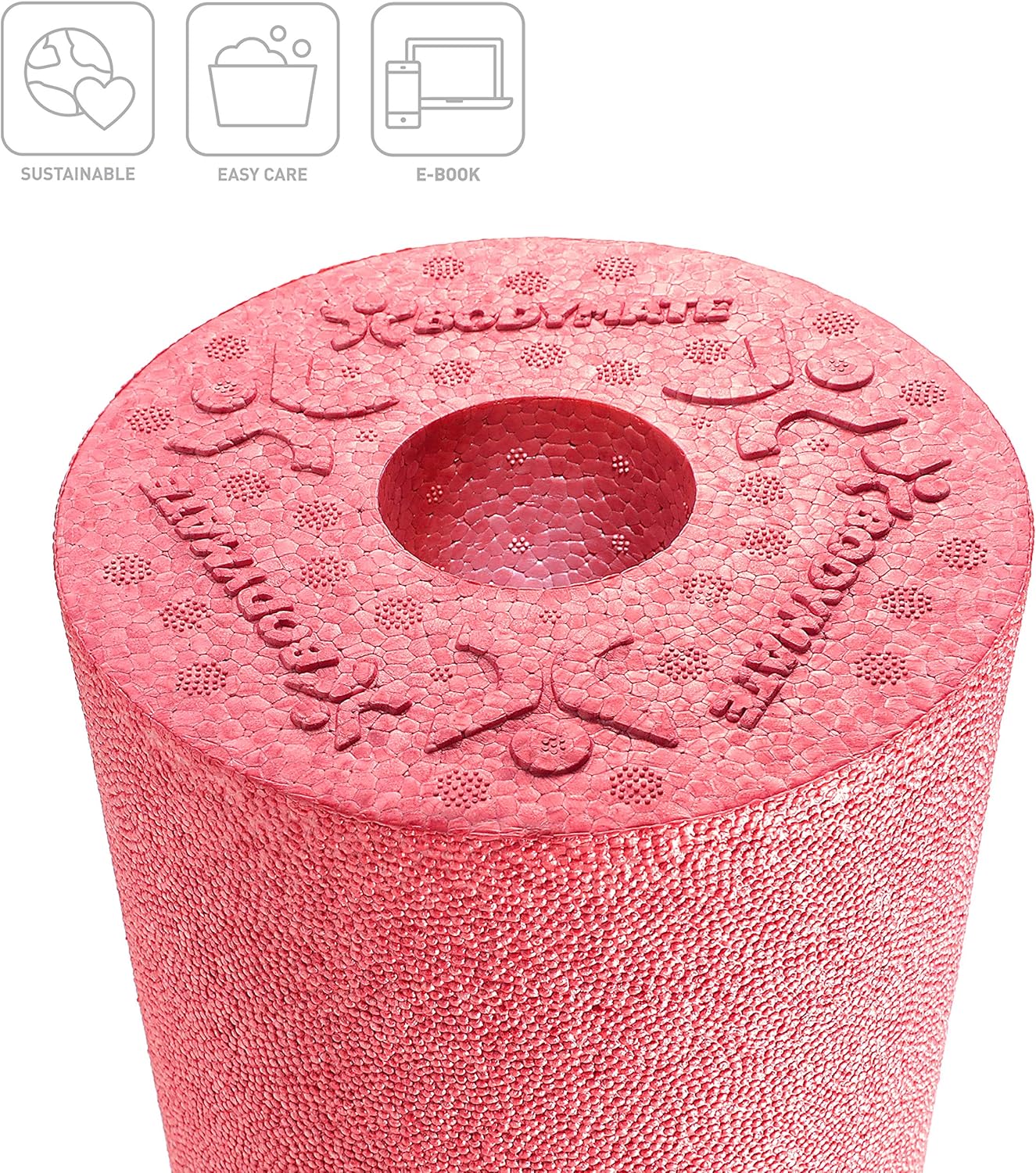 Thumbnail 1 de BODYMATE Faszienrolle Standard (Mittel-Hart), 45 cm Länge & 15 cm Durchmesser – inkl. Gratis E-Book