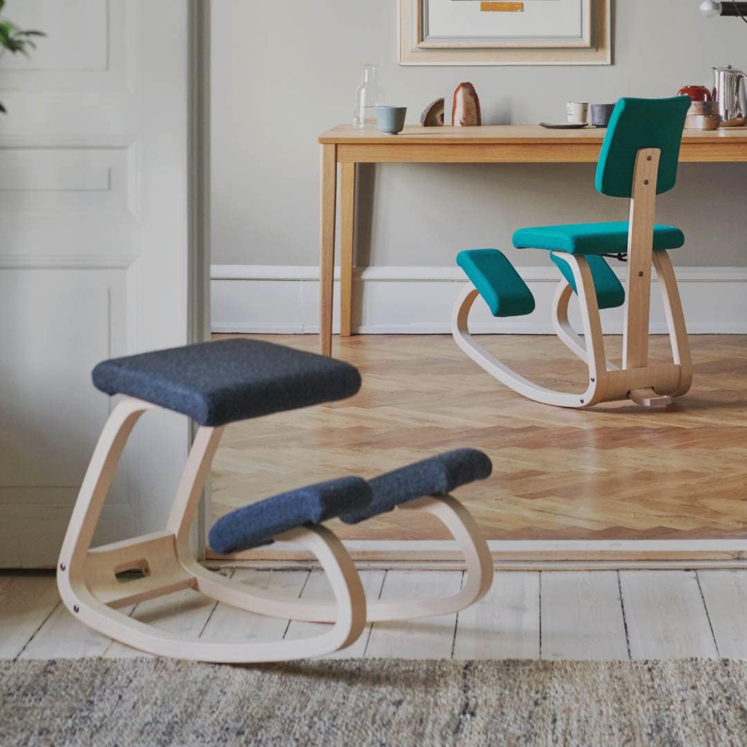 Thumbnail 1 de Varier Variable Balans Sedia Ergonomica in Legno Naturale/Nero — movimento e stile per ufficio, studio o casa