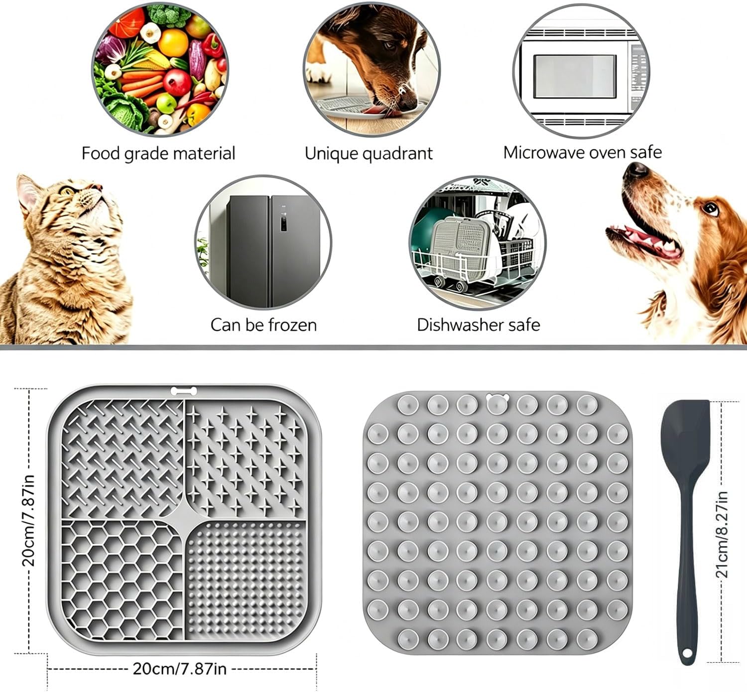 Detalle de Azxb dog and cat licking mat, 20 × 20 cm