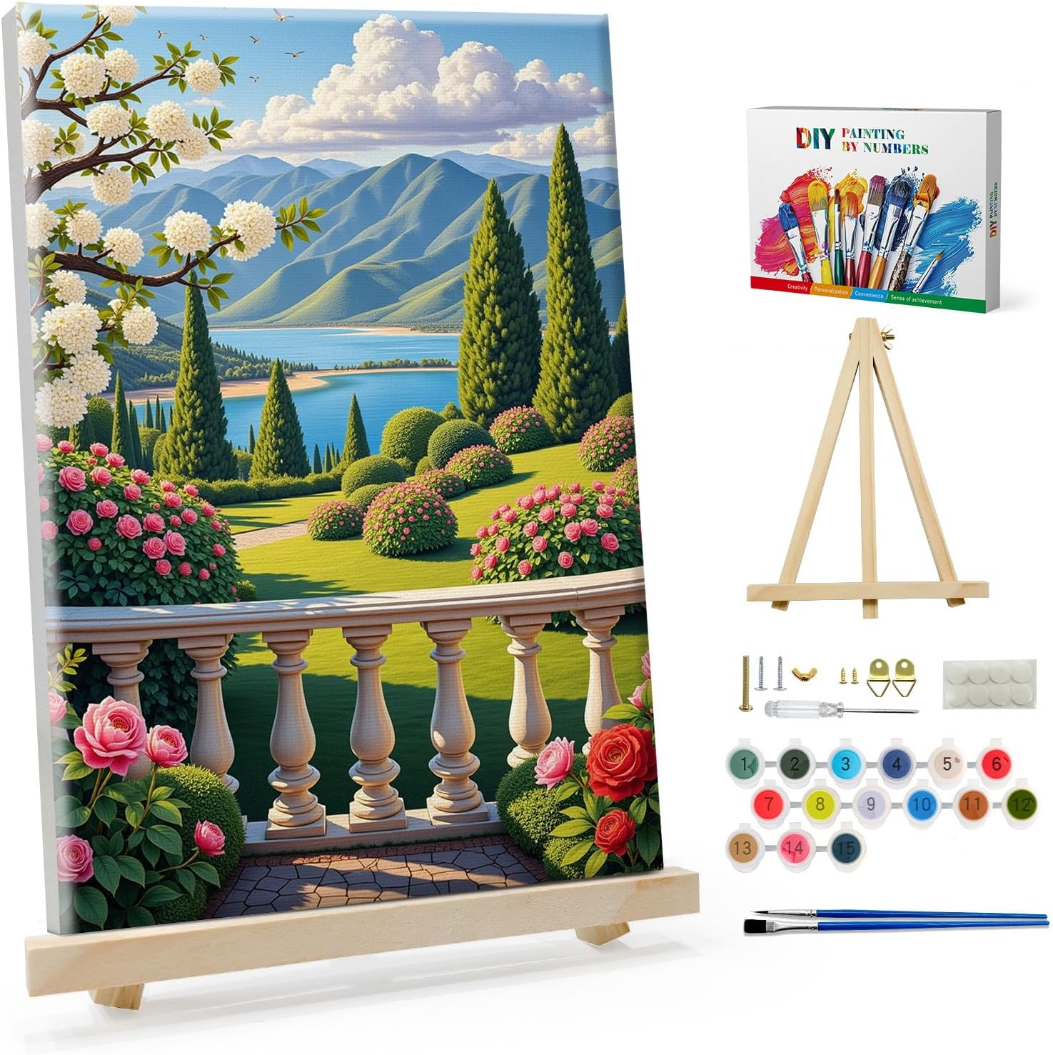 Detalle de SparkGlow Paint by Number Kit 8×12 Inch