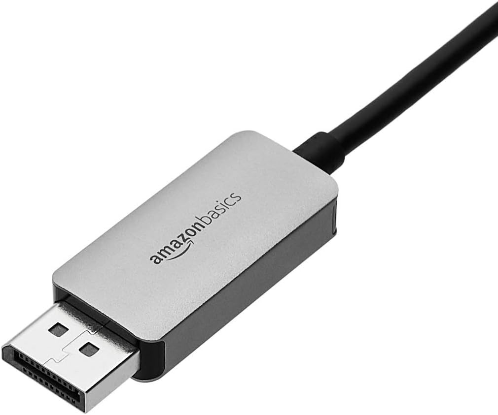 Thumbnail 1 de Amazon Basics Aluminium USB-C to DisplayPort (DP) Cable – Uni-directional, 3ft (0.9m) for up to 4K/60Hz