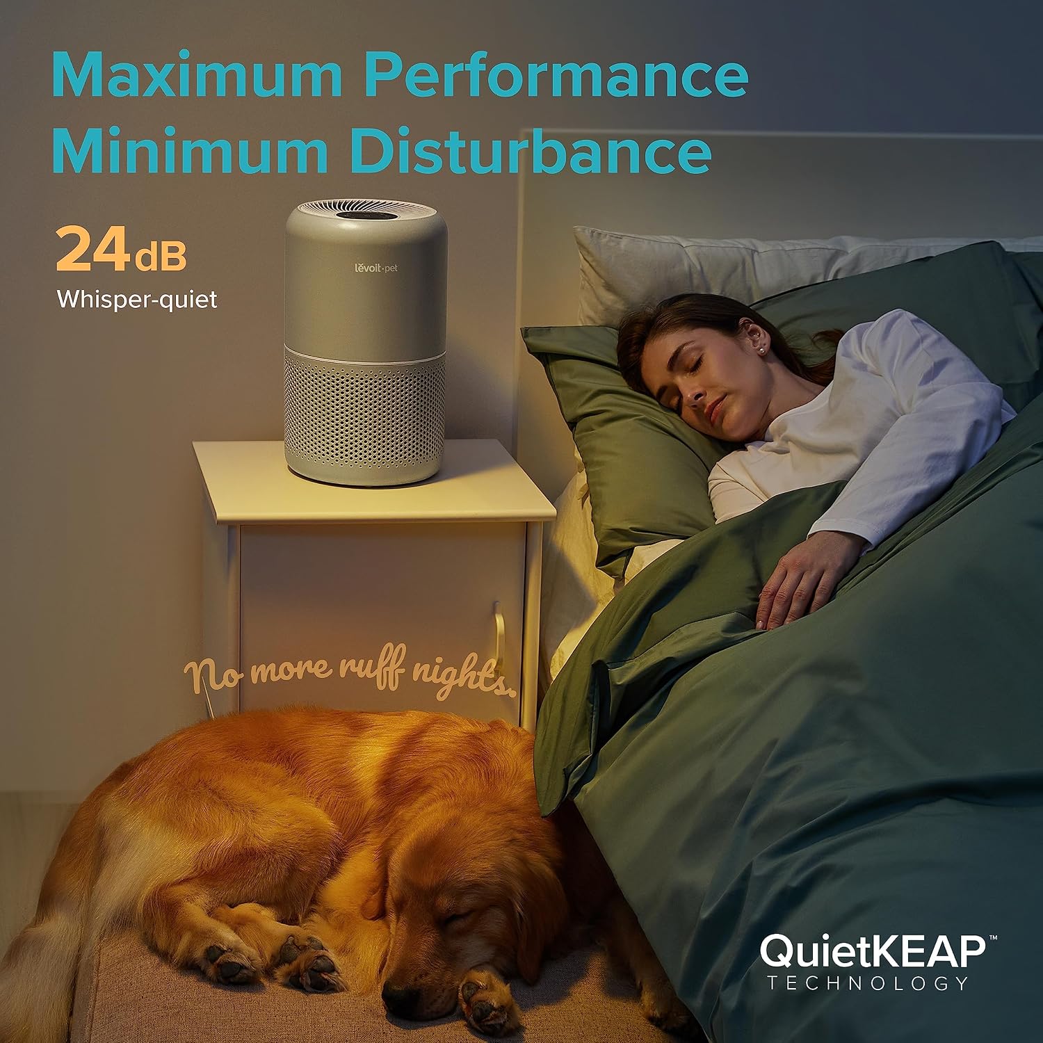 Detalle 1 de Levoit Core P350-P Air Purifier for Pets with Activated Carbon Filter