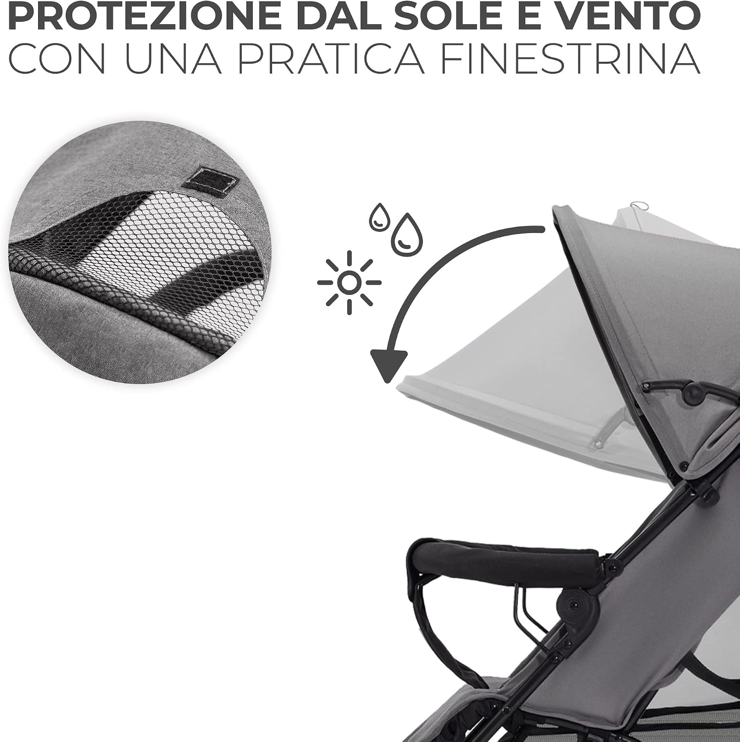 Thumbnail 3 de Kinderkraft TIK: Passeggino leggero e compatto, 6,5 kg, convergenza ideale per viaggi e daily use