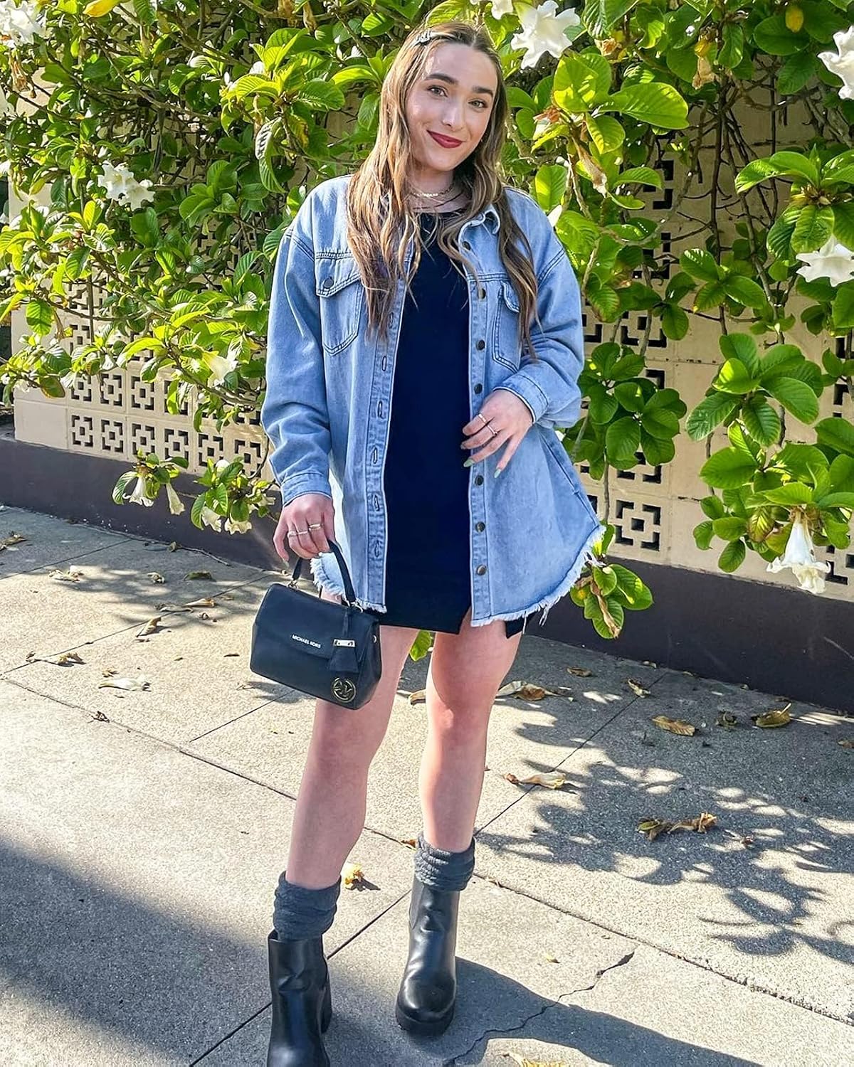 Thumbnail 4 de Vetinee Oversized Denim Shacket Long Sleeve