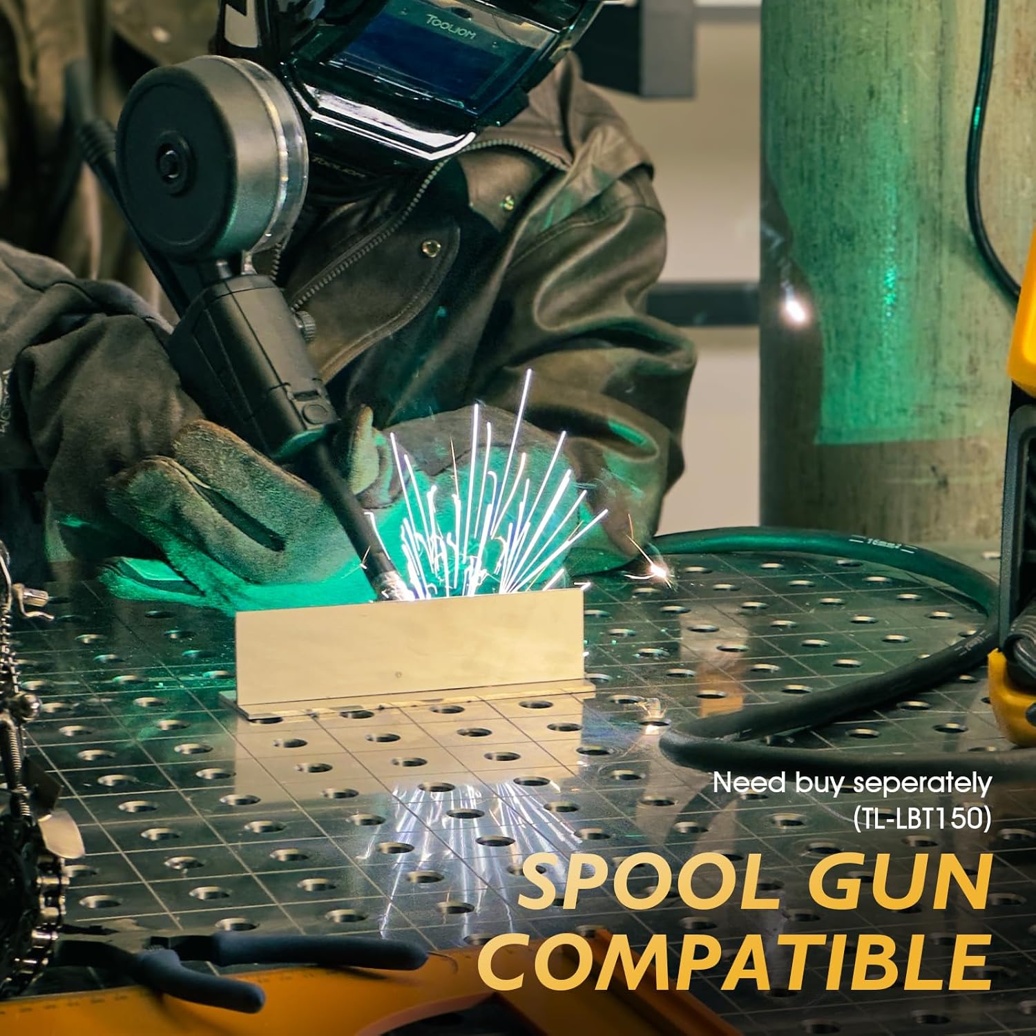 Thumbnail 4 de TOOLIOM 6-in-1 Multiprocess Welder with Spool Gun: MIG/TIG/Plasma/Stick/Flux/MIG Spool Gun, Dual Voltage 110/220V