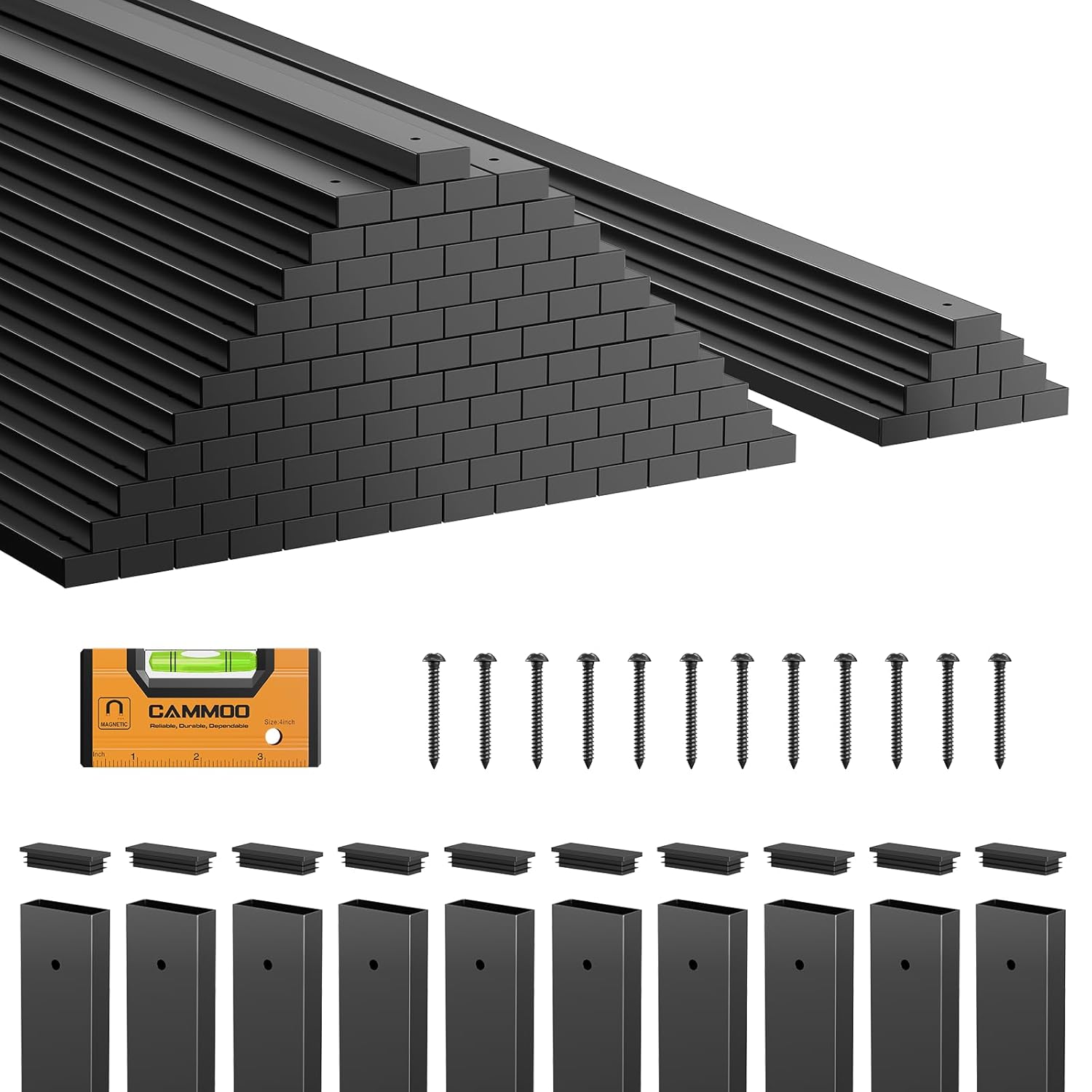 Detalle de CAMMOO DB32-110 32-Inch Rectangular Deck Balusters, 110-Piece Kit