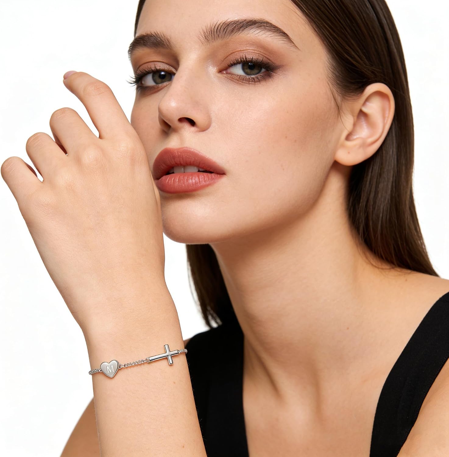 Detalle de Lunvky Cross Bracelet 14K Gold Plating