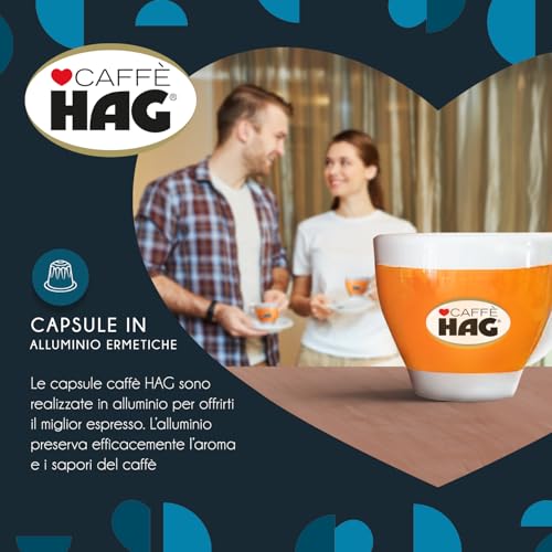 Detalle de Hag Capsule Espresso Decaffeinato Classico – 100 Capsule, Intensità 6