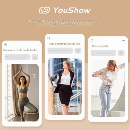 Detalle 2 de YouShow Culottes Femmes Coton Taille Haute – Lot de 5 Slips Elasticité Ventre Plat