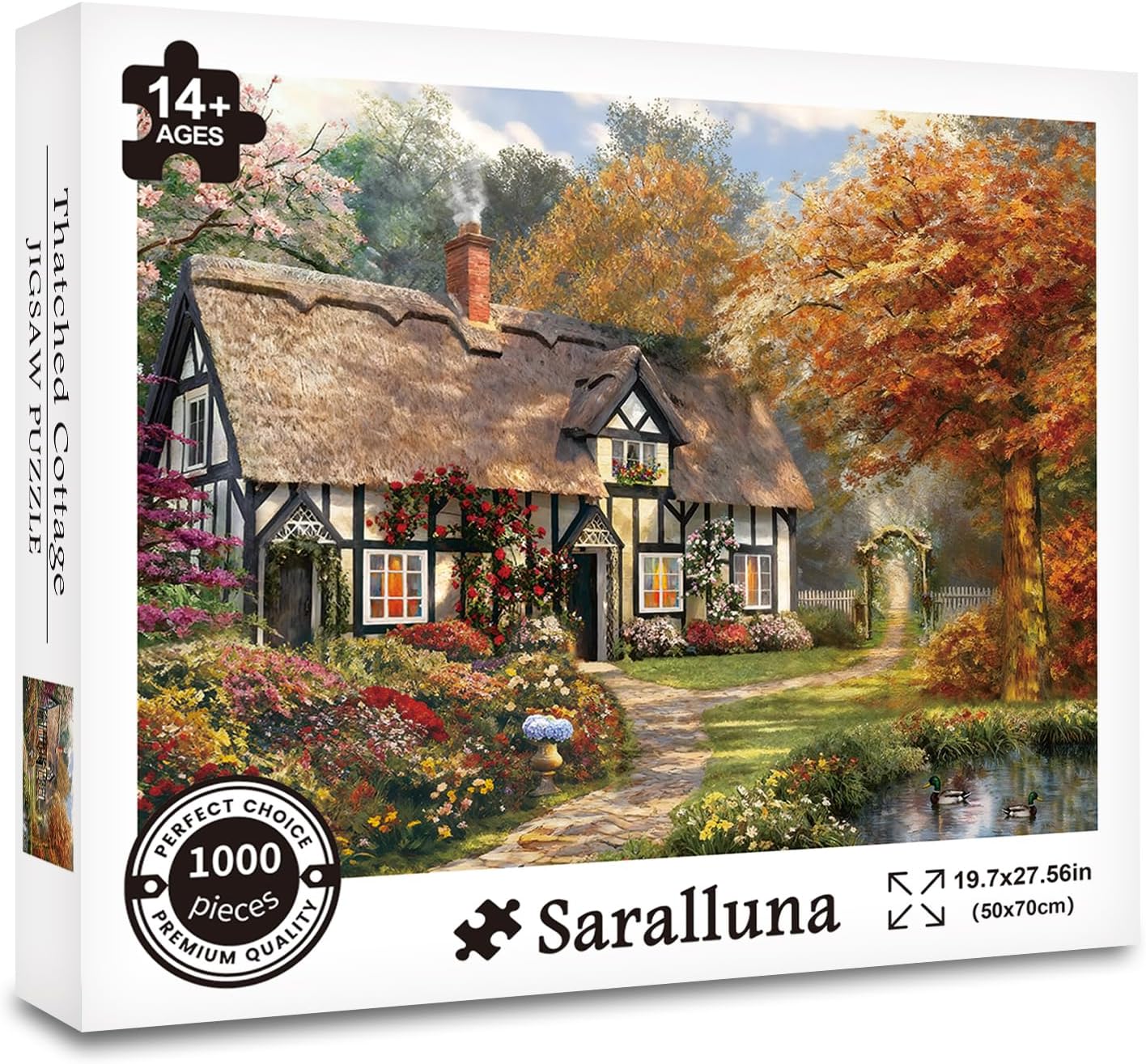 Detalle de Saralluna Cottage Jigsaw Puzzle 1,000 Pieces