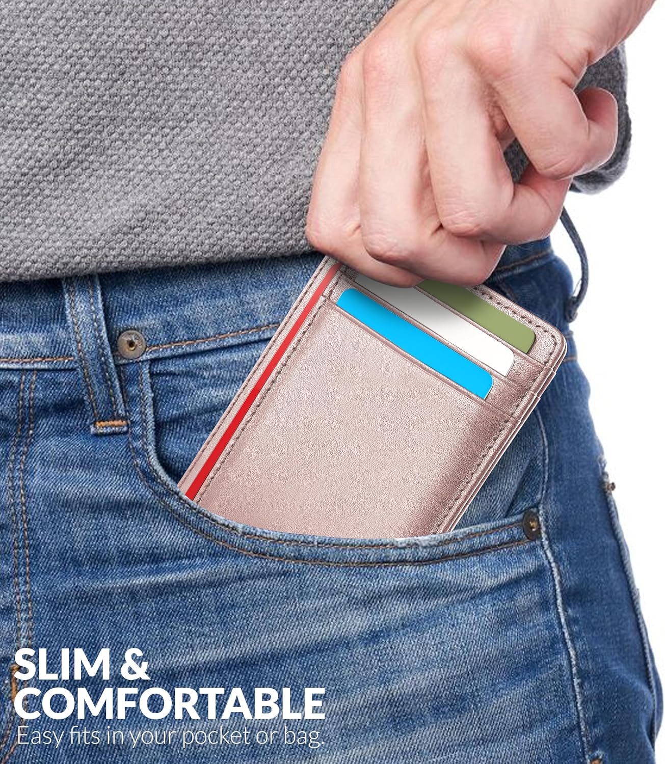 Thumbnail 5 de Slim RFID card wallet up to 7 Hafaa