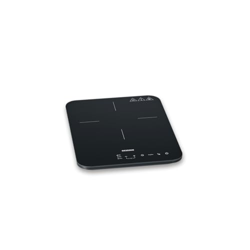 Detalle de SEVERIN KP 1032 Piastra a Induzione Singola – 2000 W, Vetroceramica Antigraffio, 10 livelli e Timer