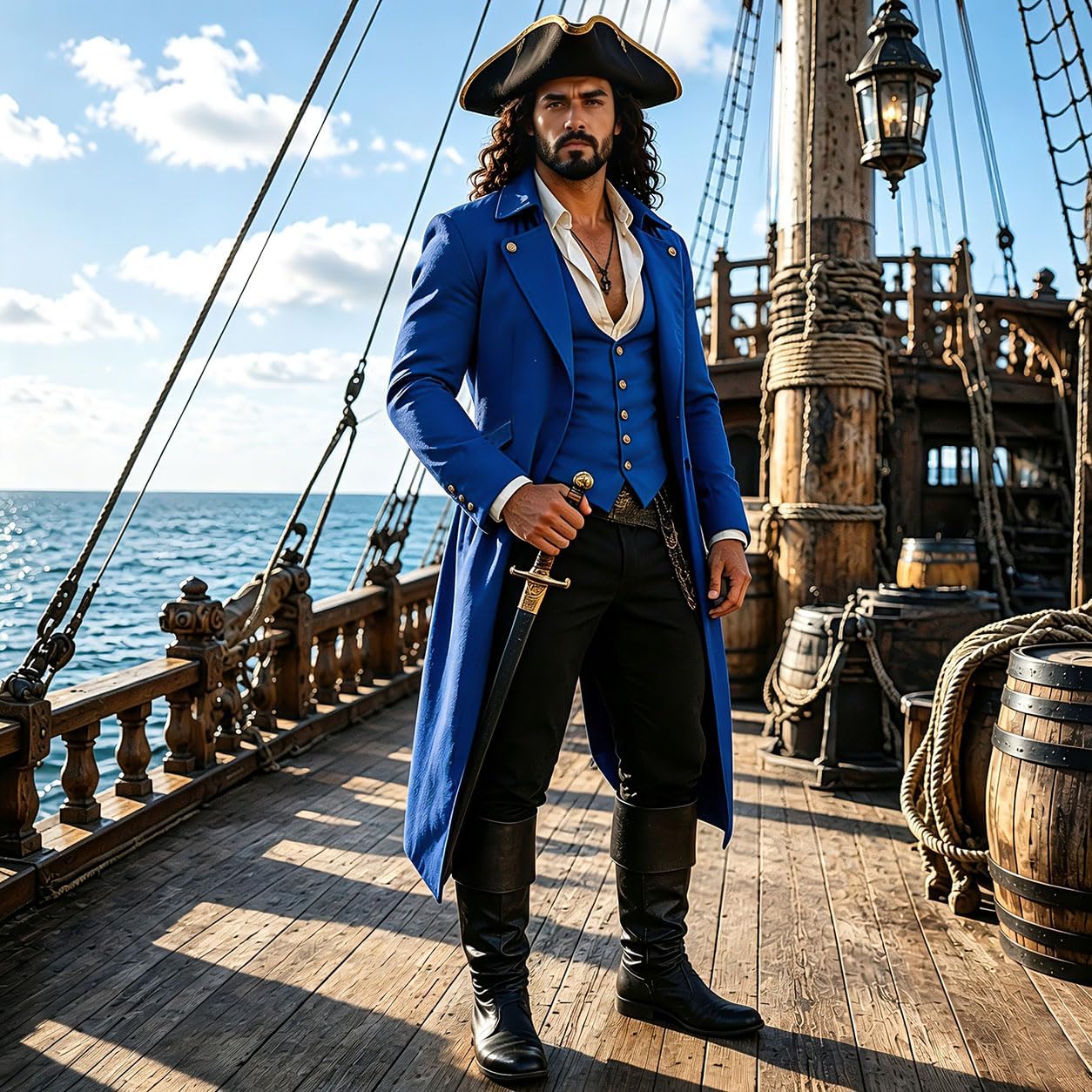 Detalle de BITSEACOCO Pirate Tailcoat Jacket Polyester