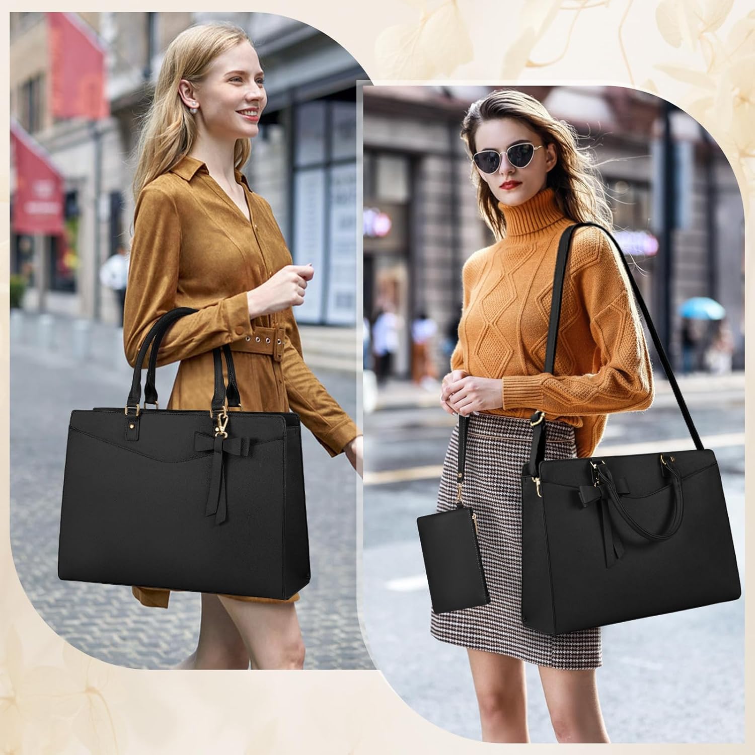 Thumbnail 5 de RAINSMORE 15.6-inch laptop tote bag for women 💼