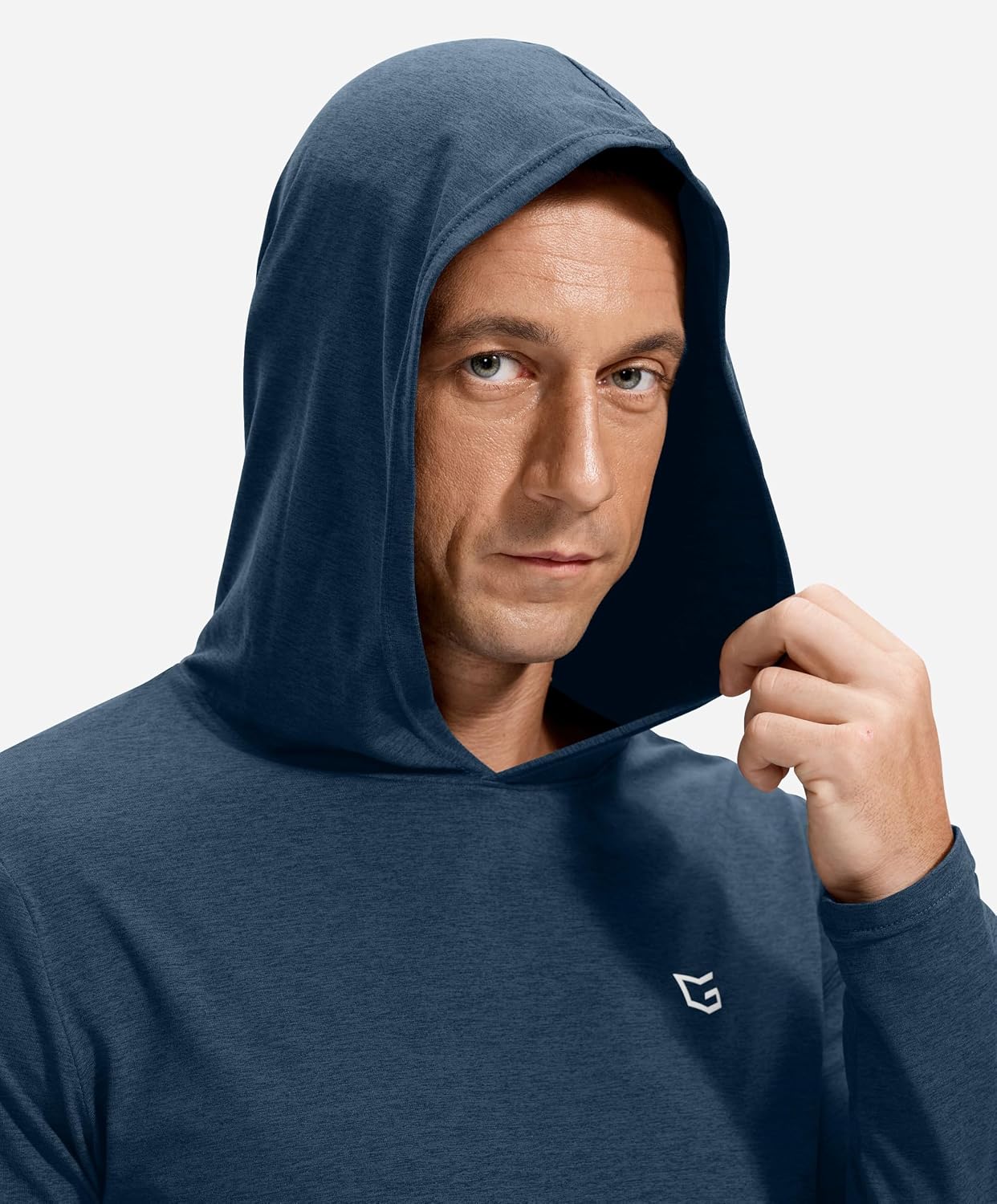 Detalle de G Gradual Men's Lightweight Athletic Hoodie Pullover, Long Sleeve