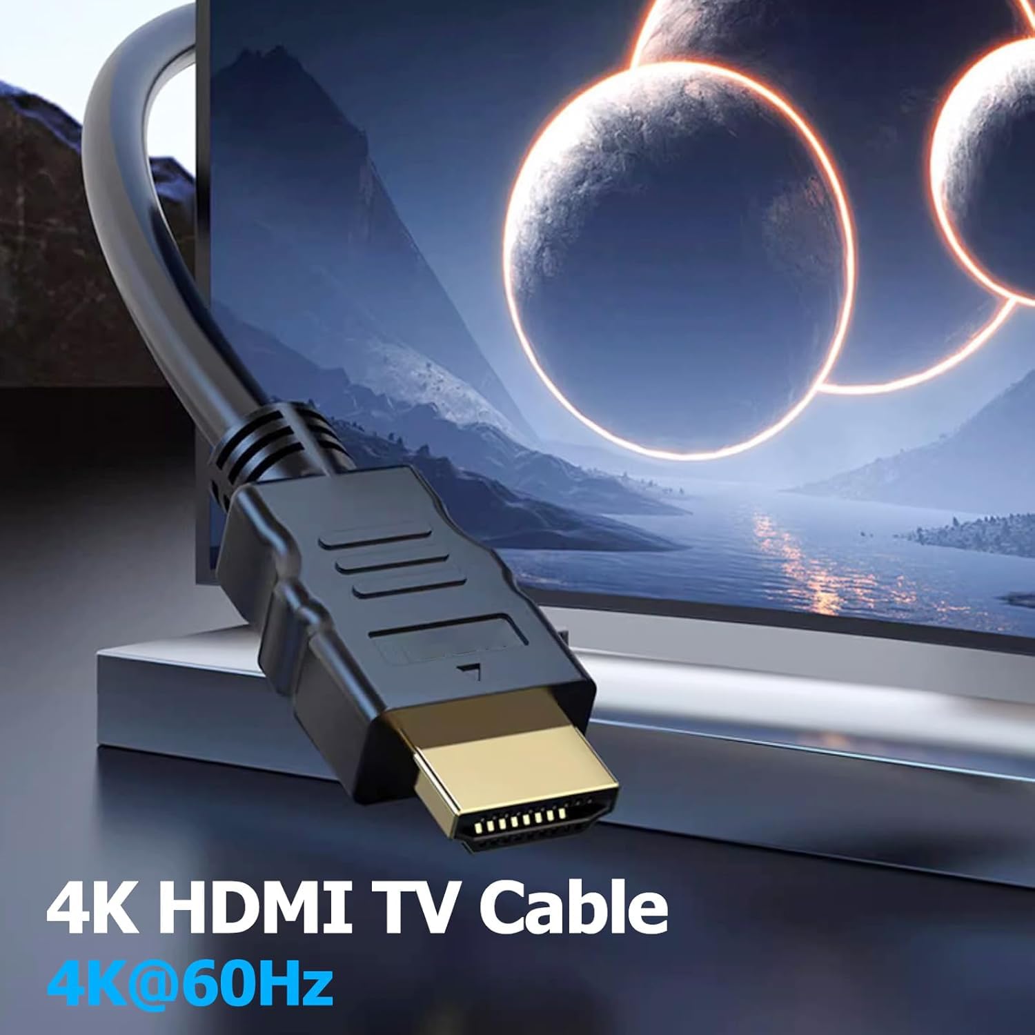 Detalle de HDMI Cable 6 FT 10-Pack: 4K HDMI 2.0 Shielded Cables for Gaming, TV, and PC