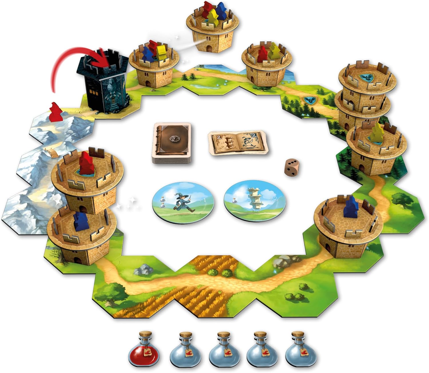 Detalle de CreativaMente Wandering Towers gioco da tavolo