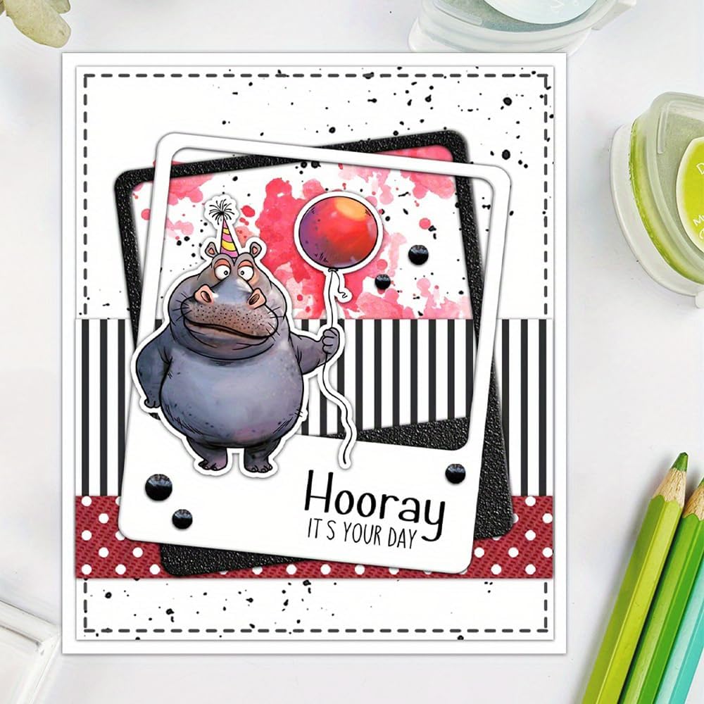 Detalle de LZBRDY Clear Stamp and Metal Die Set