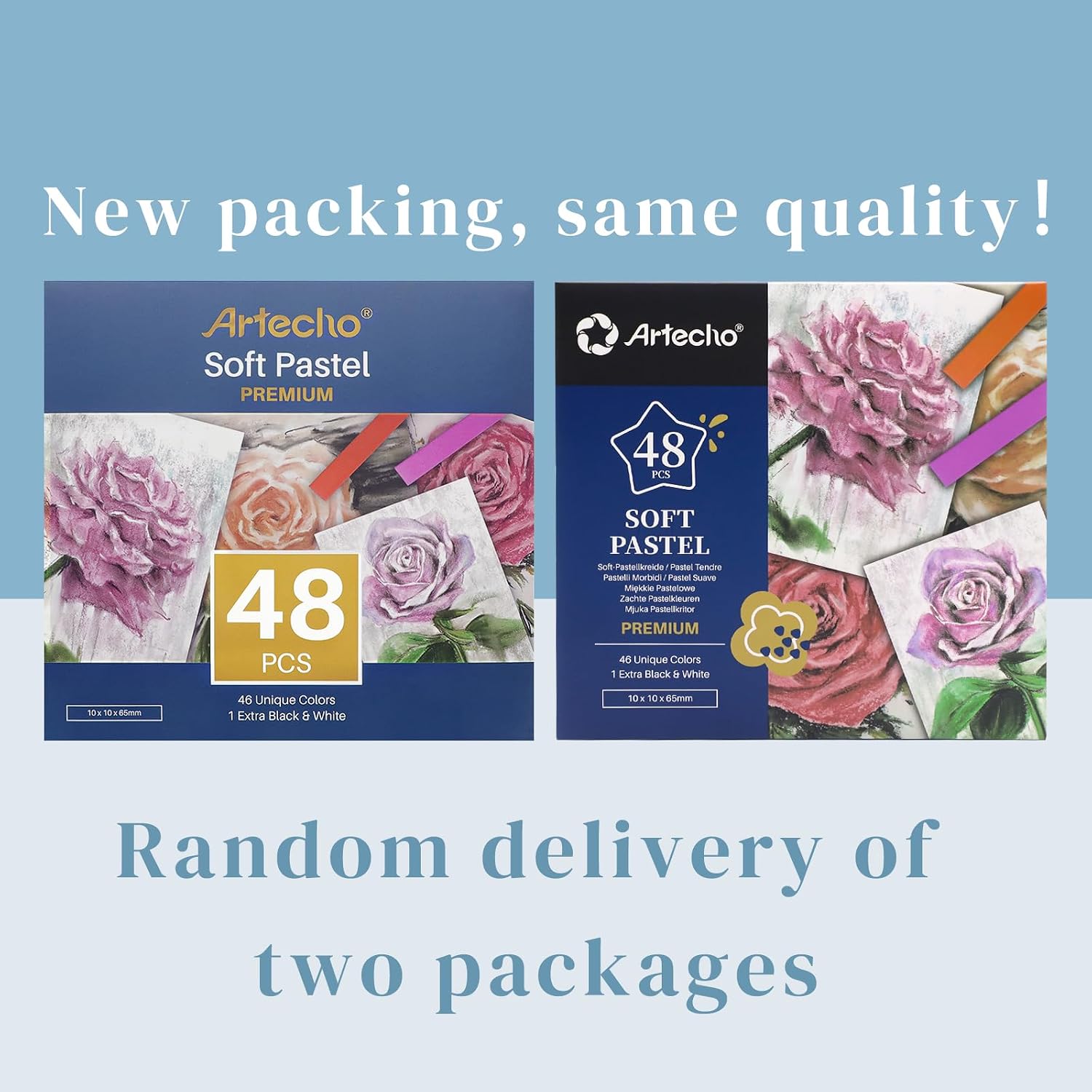Detalle 2 de Artecho Soft Pastel Set of 48 10×10×65mm