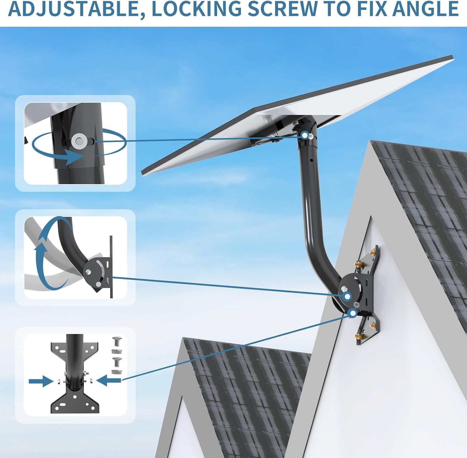Thumbnail 5 de Starlink Gen 3 Mount Adjustable Wall or Roof Kit