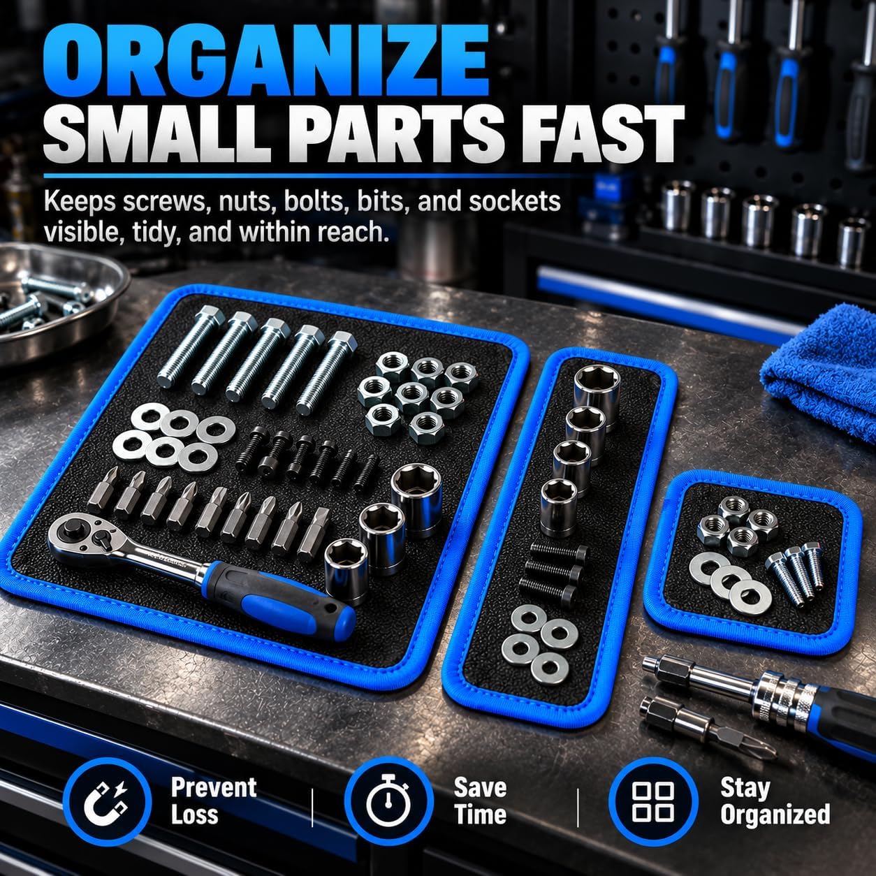 Thumbnail 6 de Faxhool Magnetic Tool Mats, 3-Piece