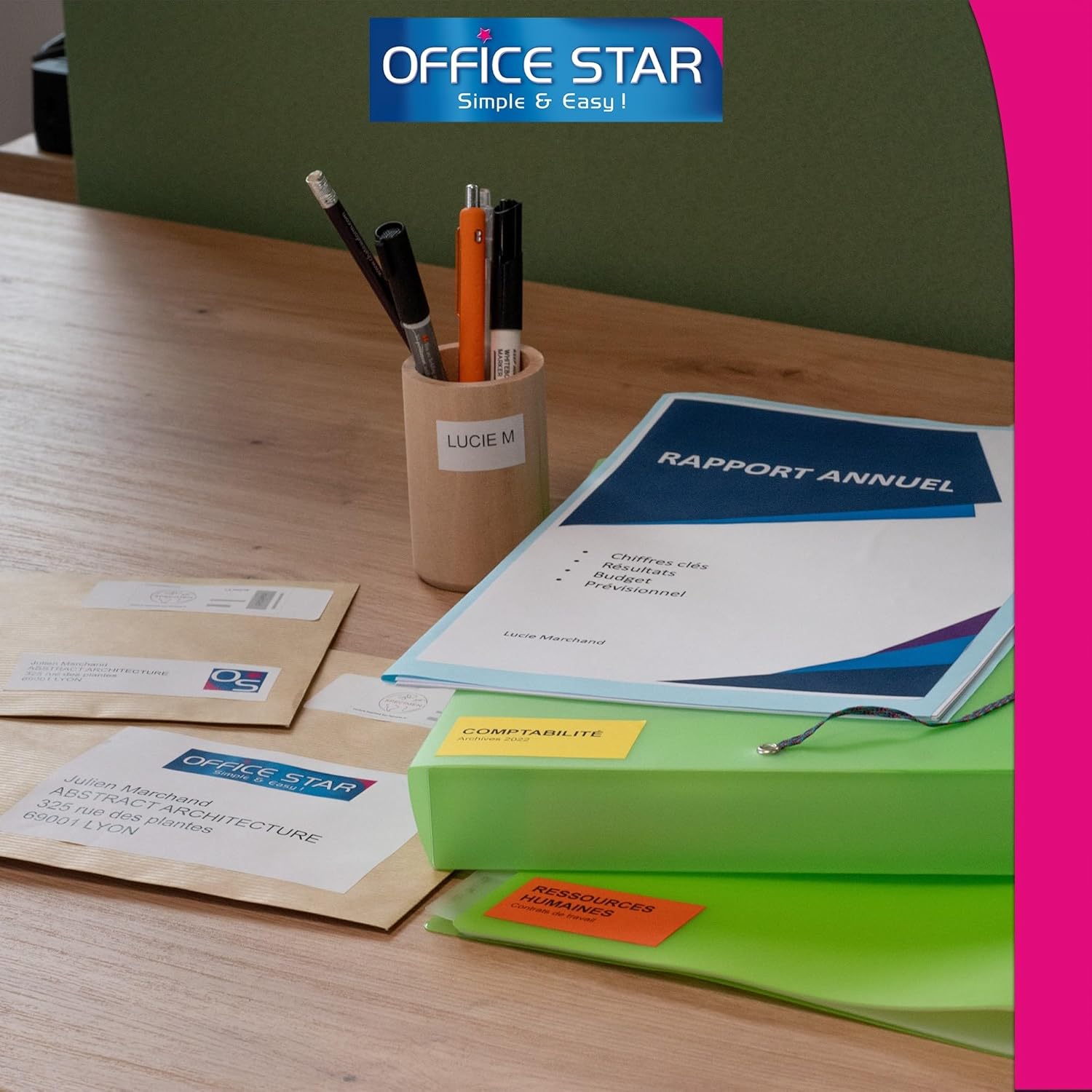 Thumbnail 4 de OFFICE STAR - 1000 Étiquettes Autocollantes Multi-Usages Blanches Personnalisables (105 x 57 mm)