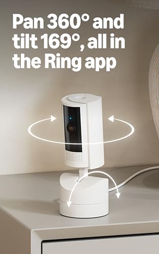 Thumbnail 1 de Ring Pan-Tilt Indoor Camera: 360° Pan, 169° Tilt, Plug-In Pet Security with Two-Way Talk