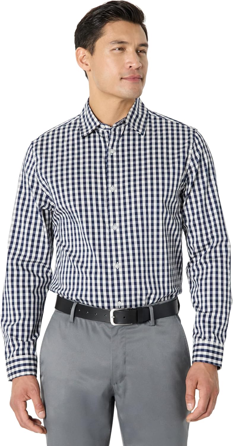 Thumbnail 5 de Amazon Essentials Men’s Regular Fit Long Sleeve Wrinkle Resistant Stretch Dress Shirt