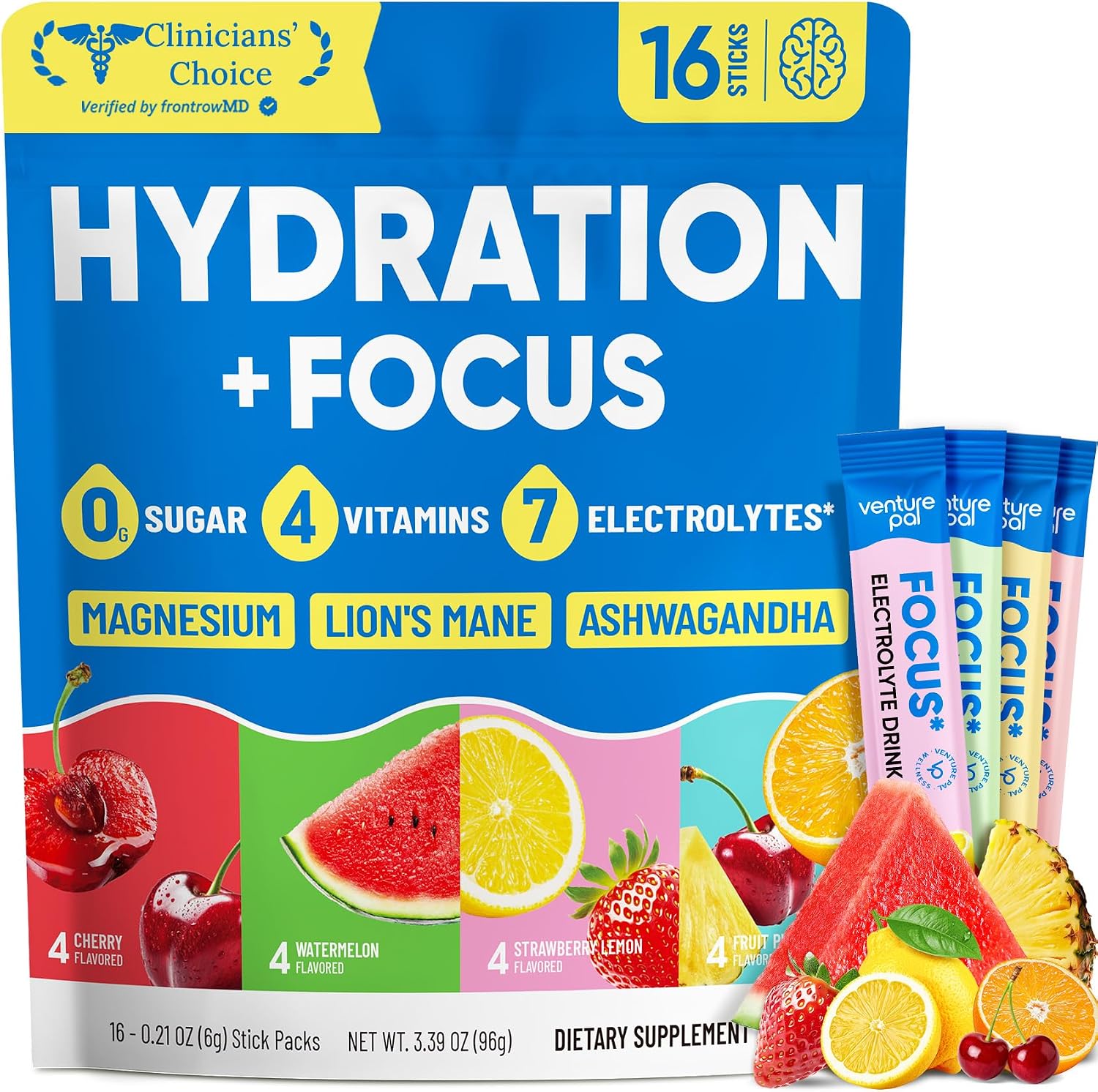 Detalle de Venture Pal Electrolyte Powder, 16 Sticks
