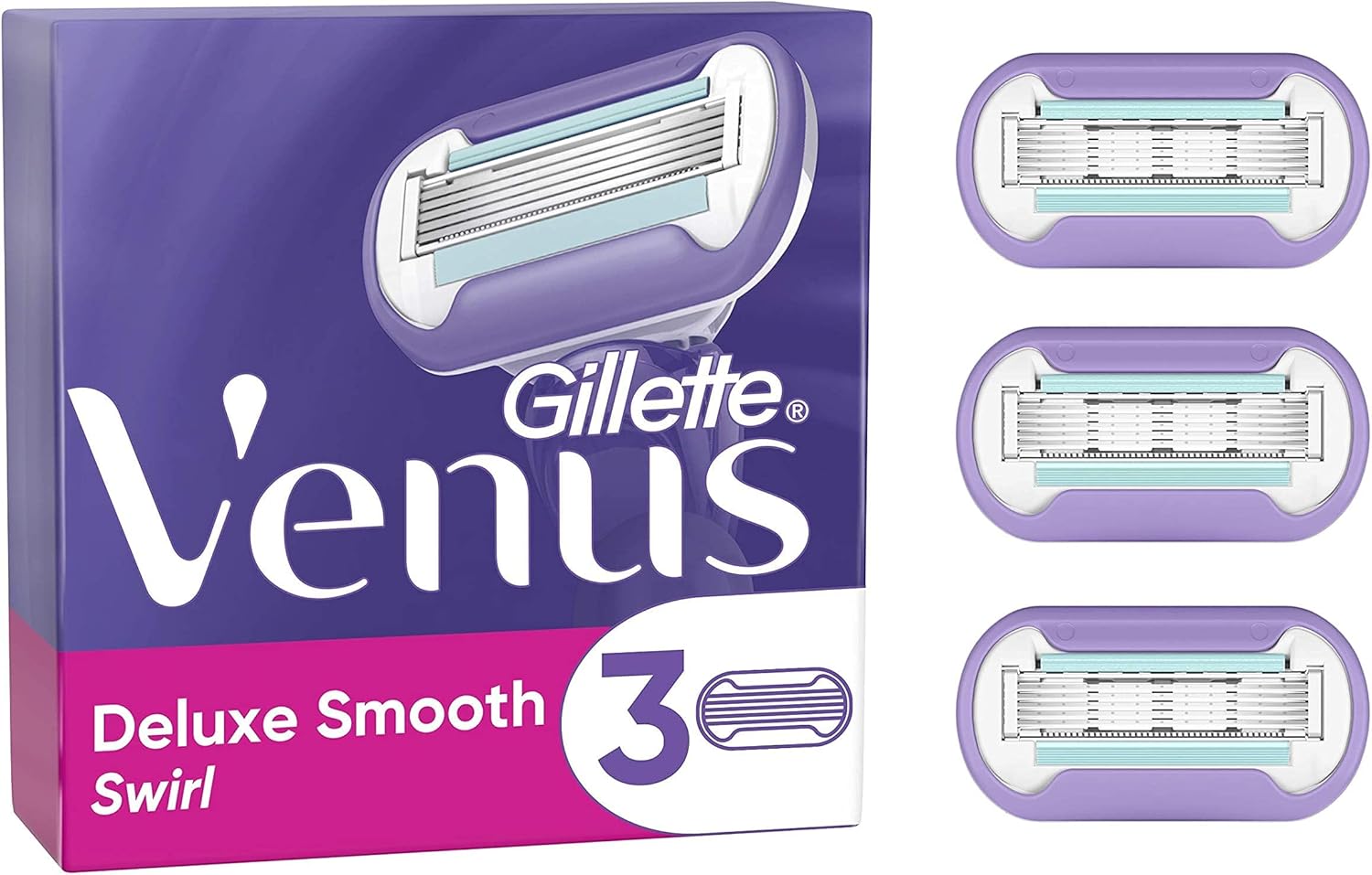 Detalle de Gillette Venus Extra Smooth Swirl Razor 3-pack