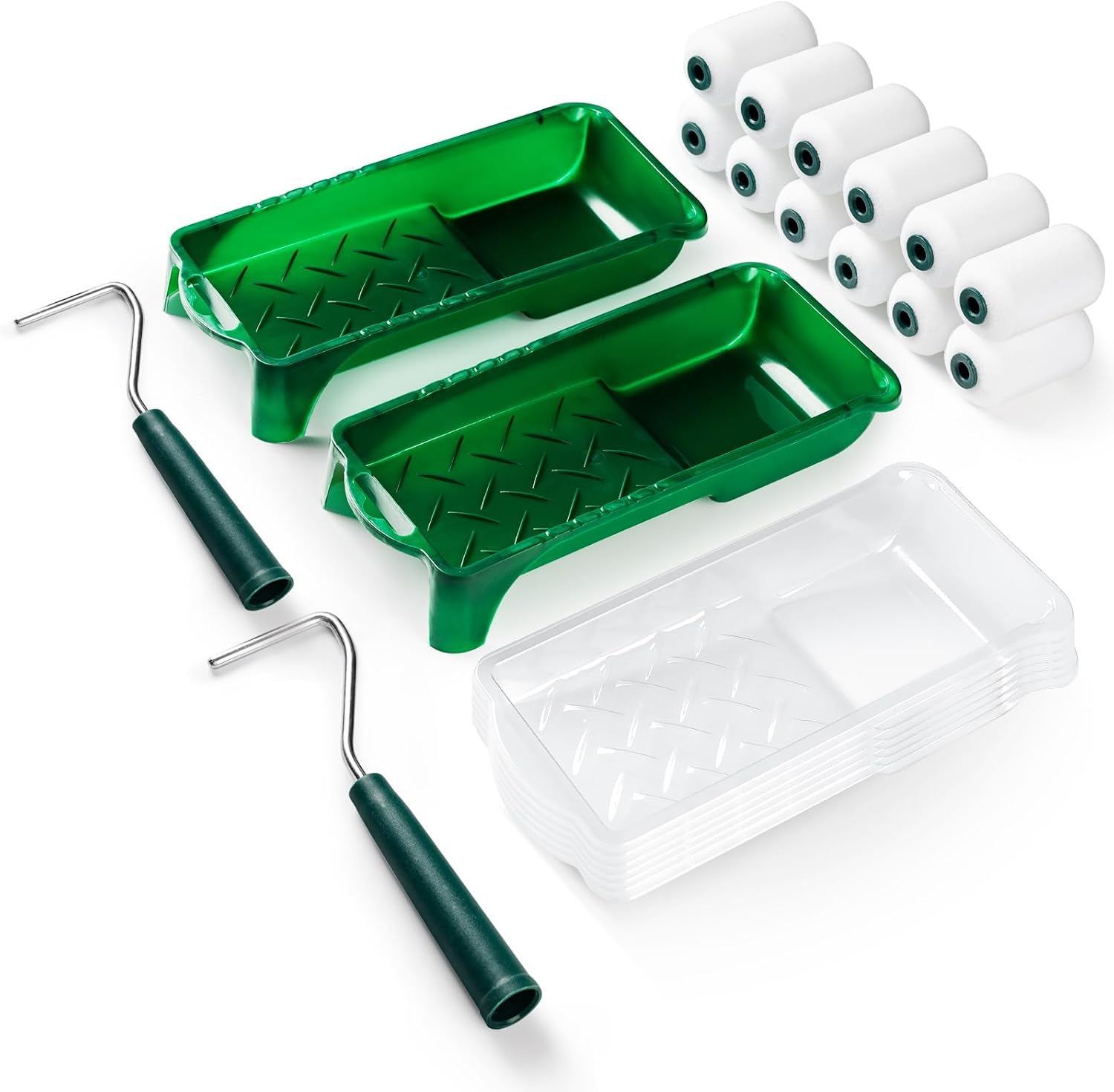 Detalle de Mister Rui Mini Paint Rollers: 2-Inch Set for Narrow and Hard-to-Reach Spaces