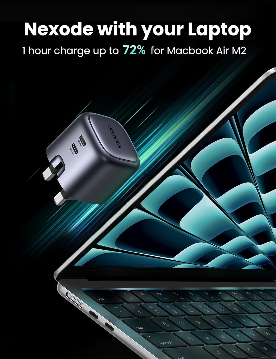 Thumbnail 3 de UGREEN Nexode 45W USB‑C charger with dual PD ports
