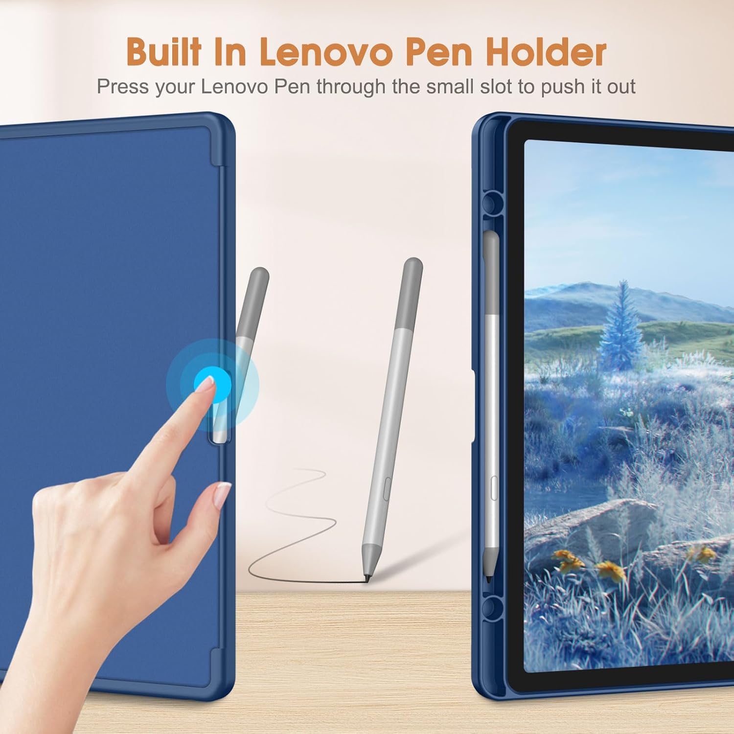 Thumbnail 4 de FINTIE Clavier AZERTY sans fil Bluetooth pour Lenovo Idea Tab 11 (2025) TB336FU/TB336ZU