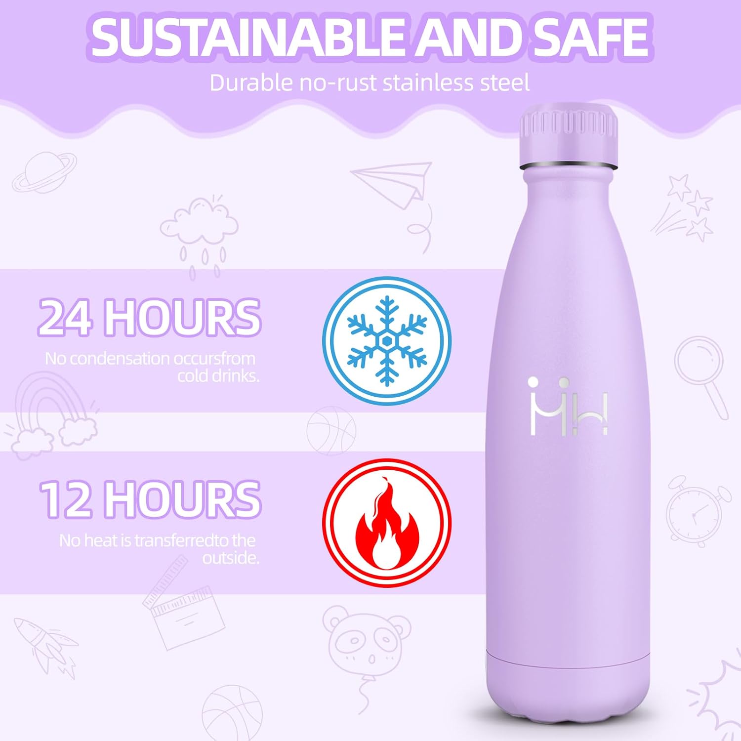 Thumbnail 3 de HoneyHolly Botella Térmica 500ML de Acero Inoxidable 🧃