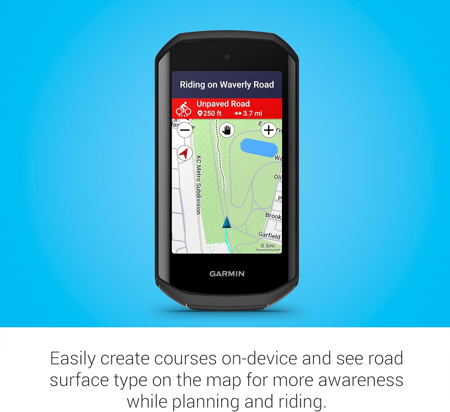 Thumbnail 5 de Garmin Edge 1050 Premium GPS Cycling Computer with Vivid Color Touchscreen, Built-In Speaker & Hazard Alerts