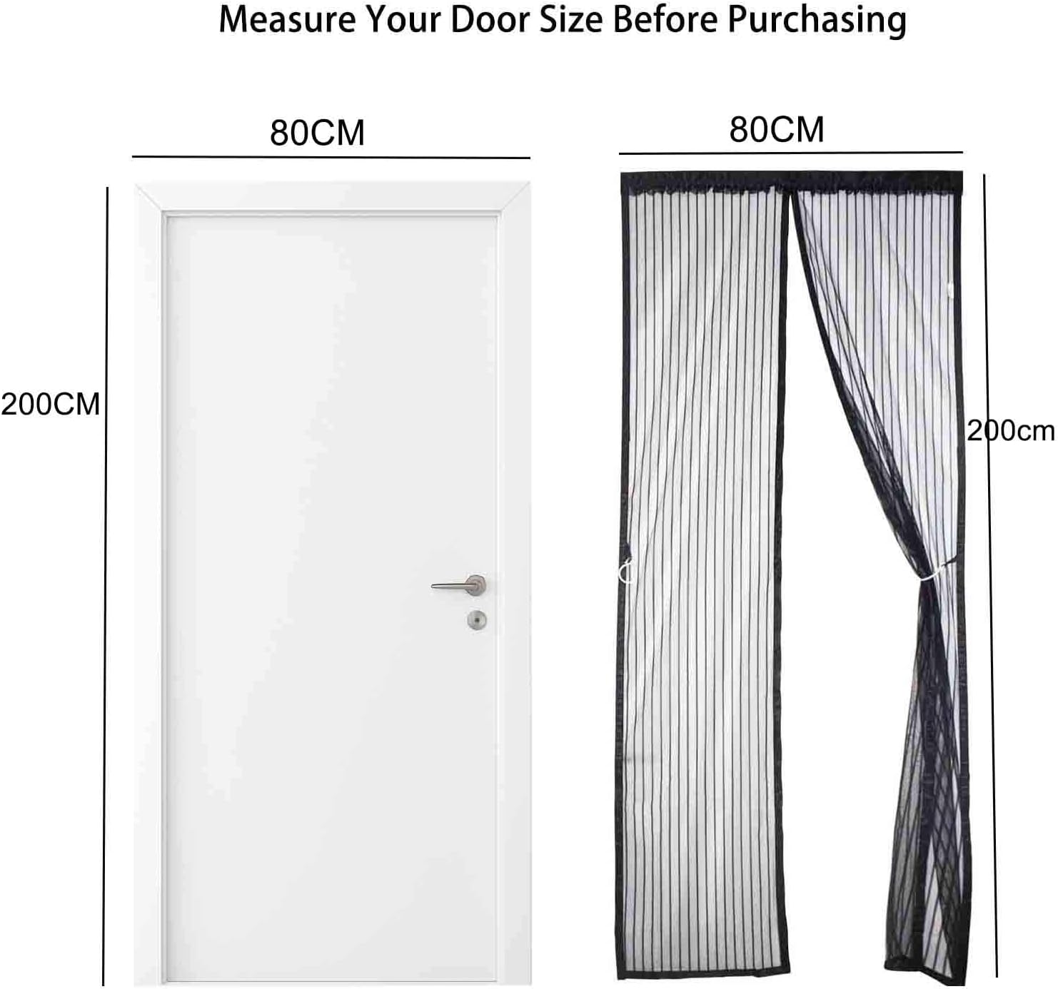 Thumbnail 1 de Magnetic Fly Screen Door - Extra Sturdy, Pet-Friendly Mesh with Reinforced Magnetic Strips
