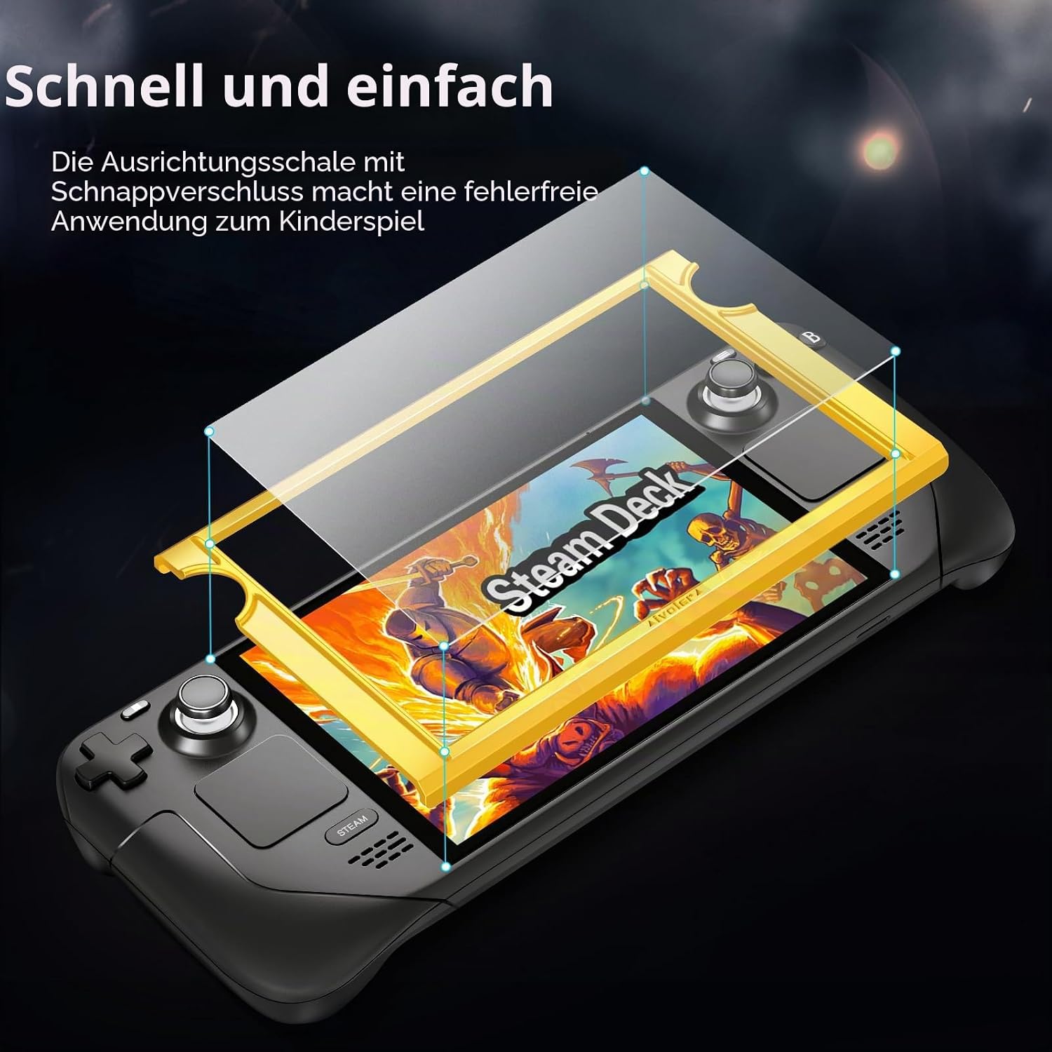 Detalle 2 de ivoler Matt Panzerglas für Steam Deck 2 Stück