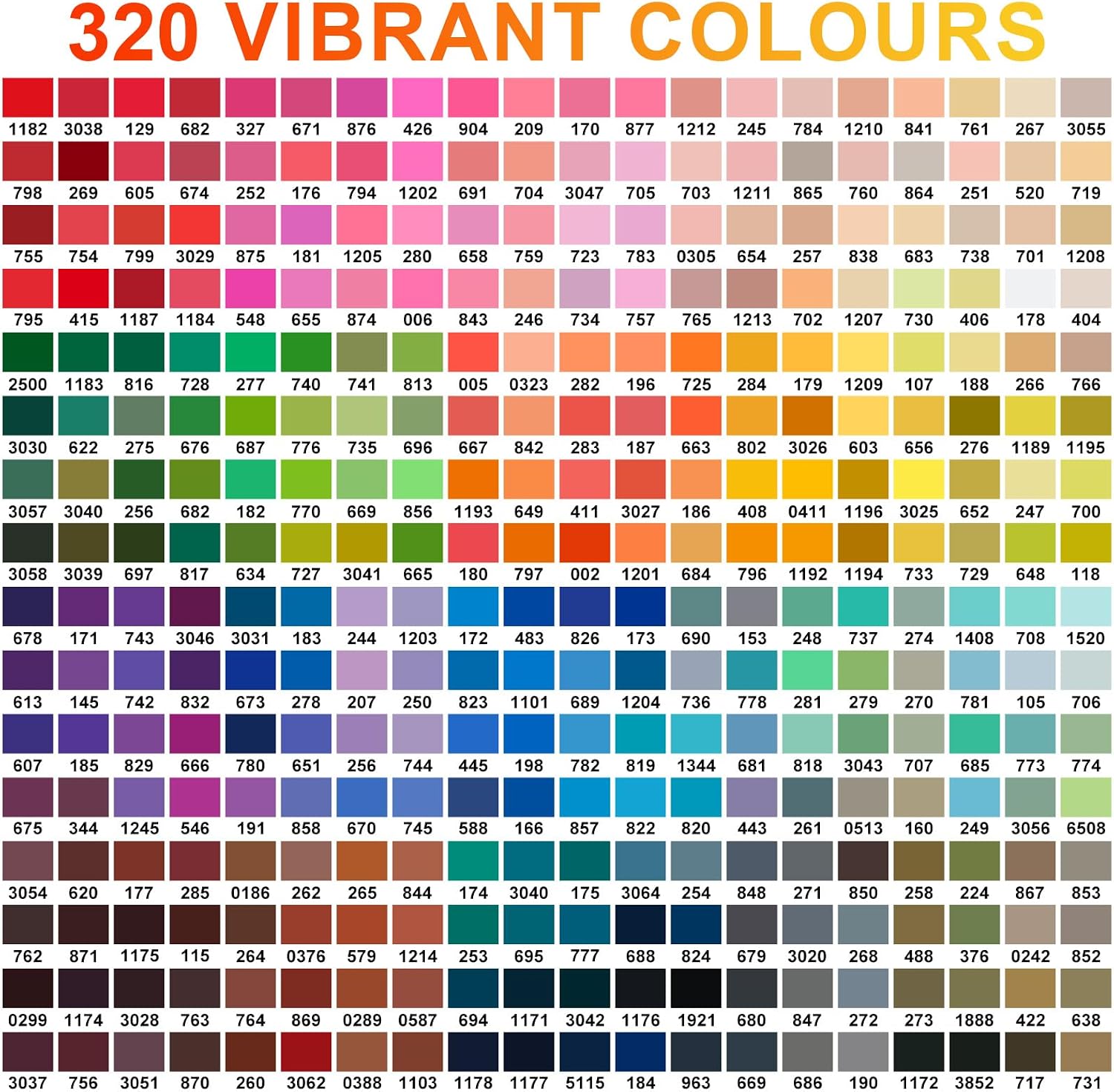 Detalle 2 de Laconile 320 Acrylstifte Set – Acrylmarker für vielseitige Kunstprojekte