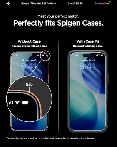 Thumbnail 5 de Spigen Glas.tR EZ Fit Schutzfolie 2er-Pack